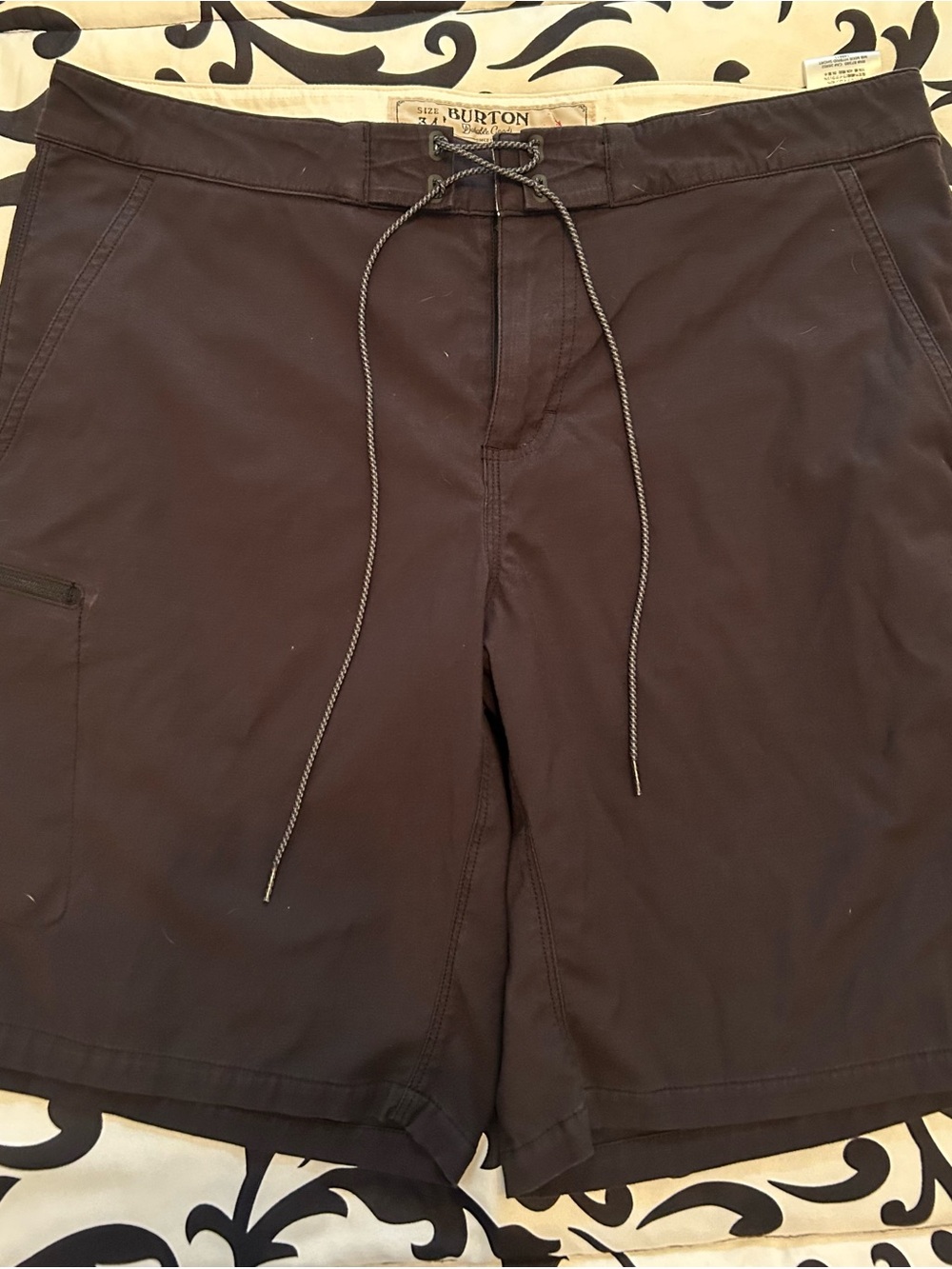 Black Burton Casual Drawstring Shorts